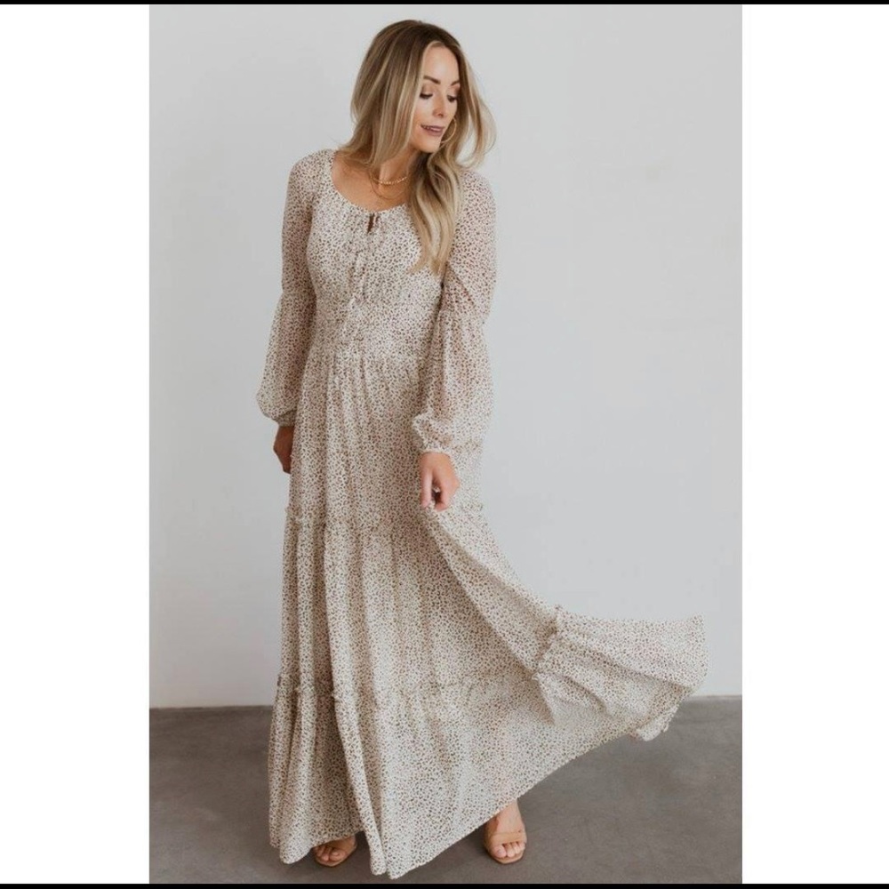 Animal print maxi dress